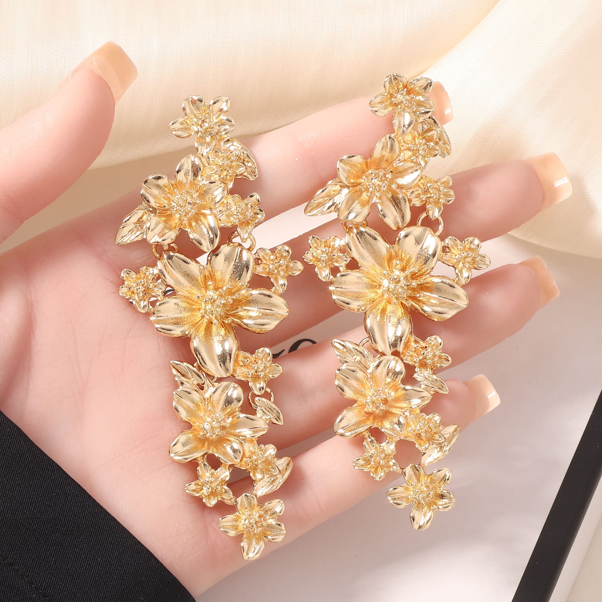 結婚式 アクセサリー 桜花舞ロングピアス