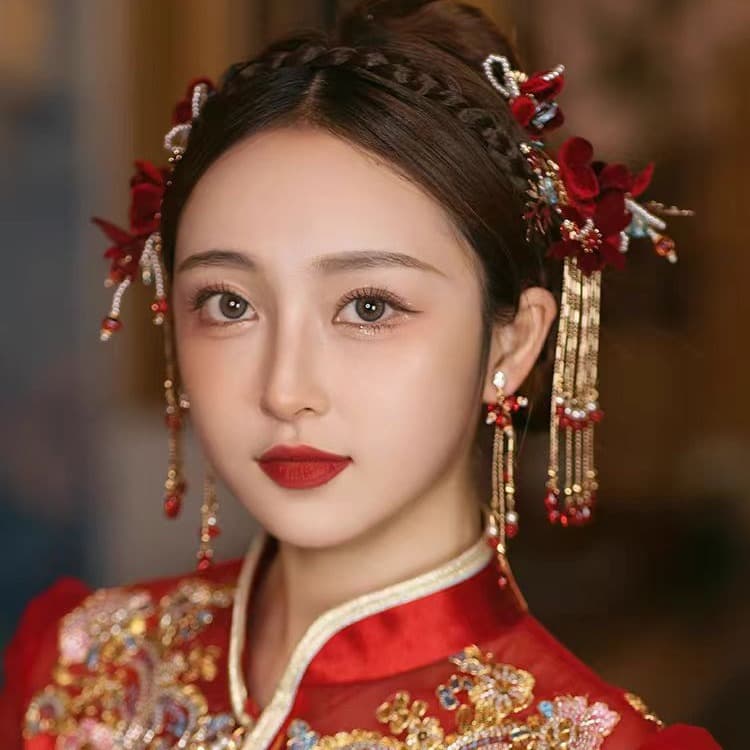 結婚式 アクセサリー 伝統美しき つまみ細工 髪飾りセット