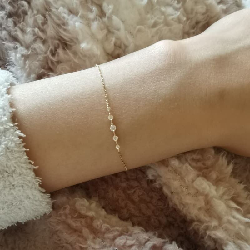 結婚式 アクセサリー 煌めき小粒ビジュー ブレスレット