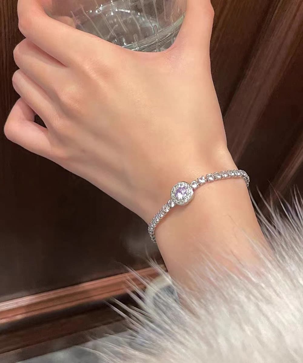 結婚式 アクセサリー 輝石ブレスレット韓国風調整可能バングル