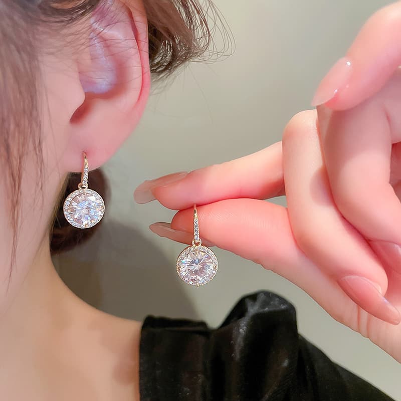 結婚式 アクセサリー 上品煌めき フラワーピアス
