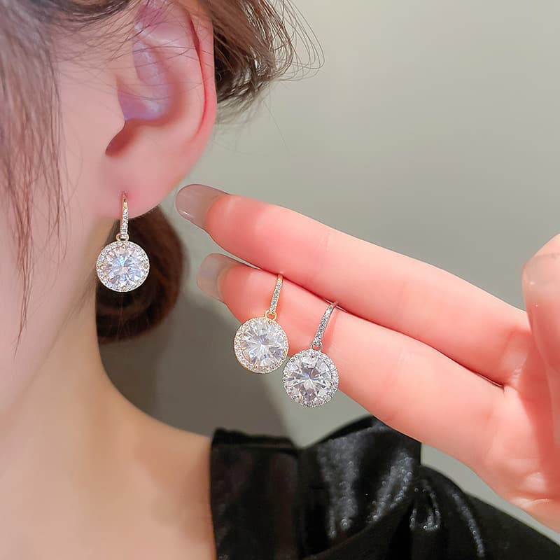 結婚式 アクセサリー 上品煌めき フラワーピアス