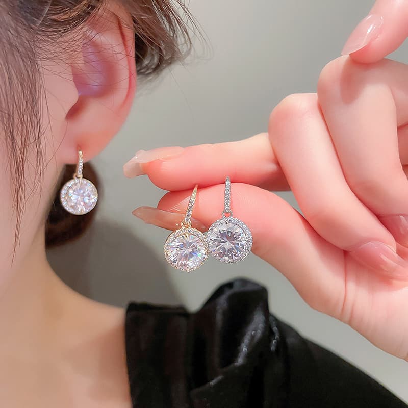 結婚式 アクセサリー 上品煌めき フラワーピアス