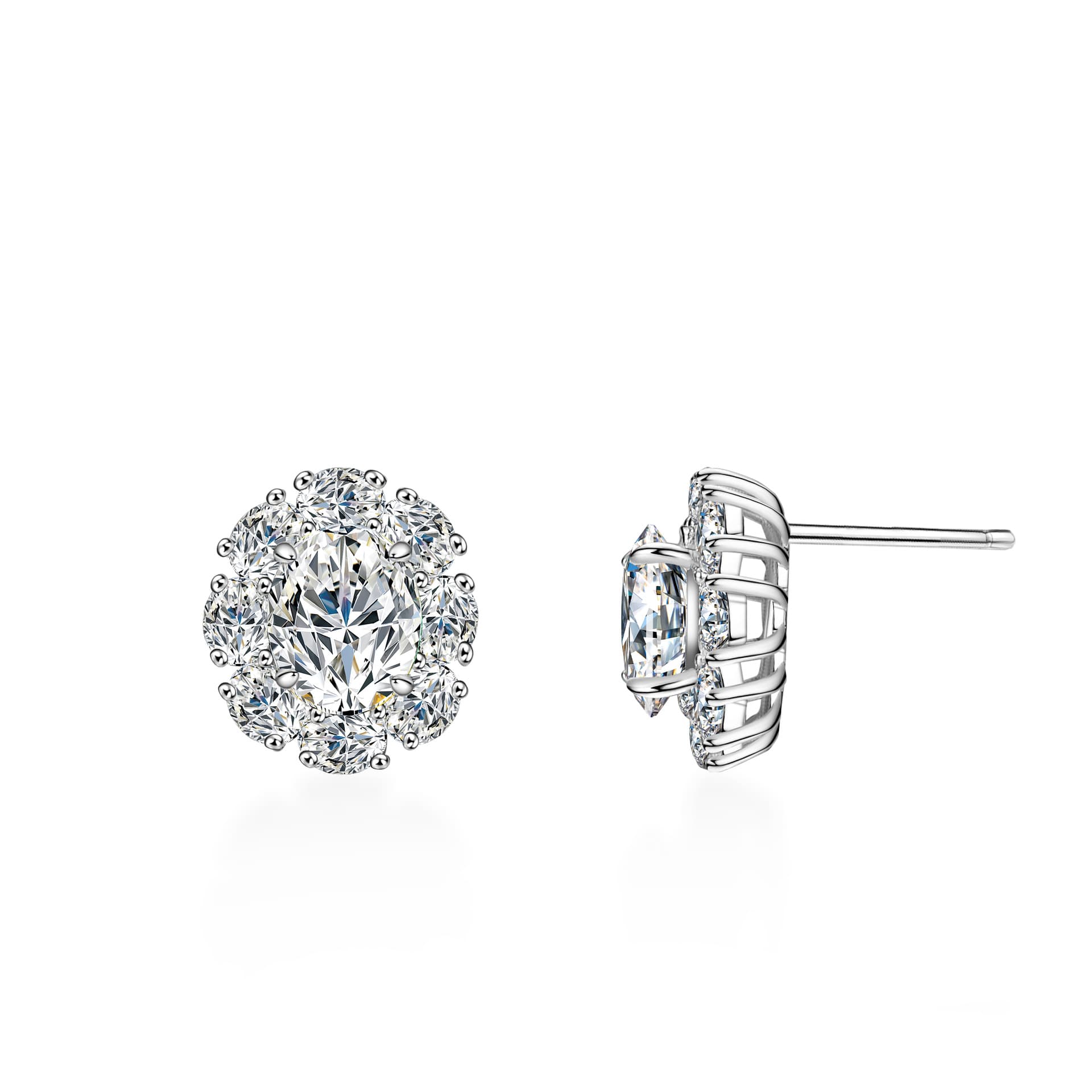結婚式 アクセサリー 花冠風クラシカルピアス