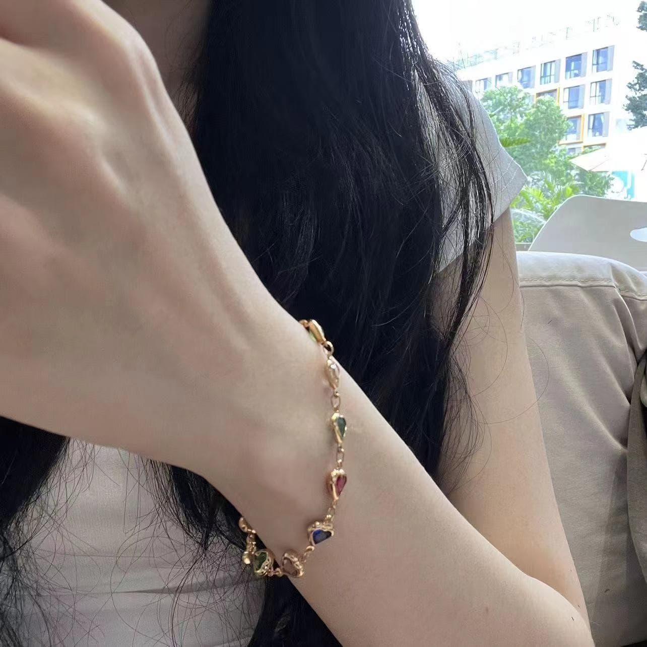 結婚式 アクセサリー 愛と調和の結晶ブレスレット
