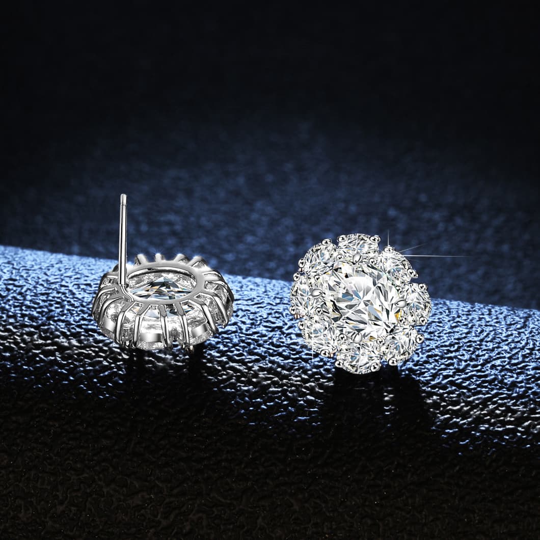 結婚式 アクセサリー 花冠風クラシカルピアス