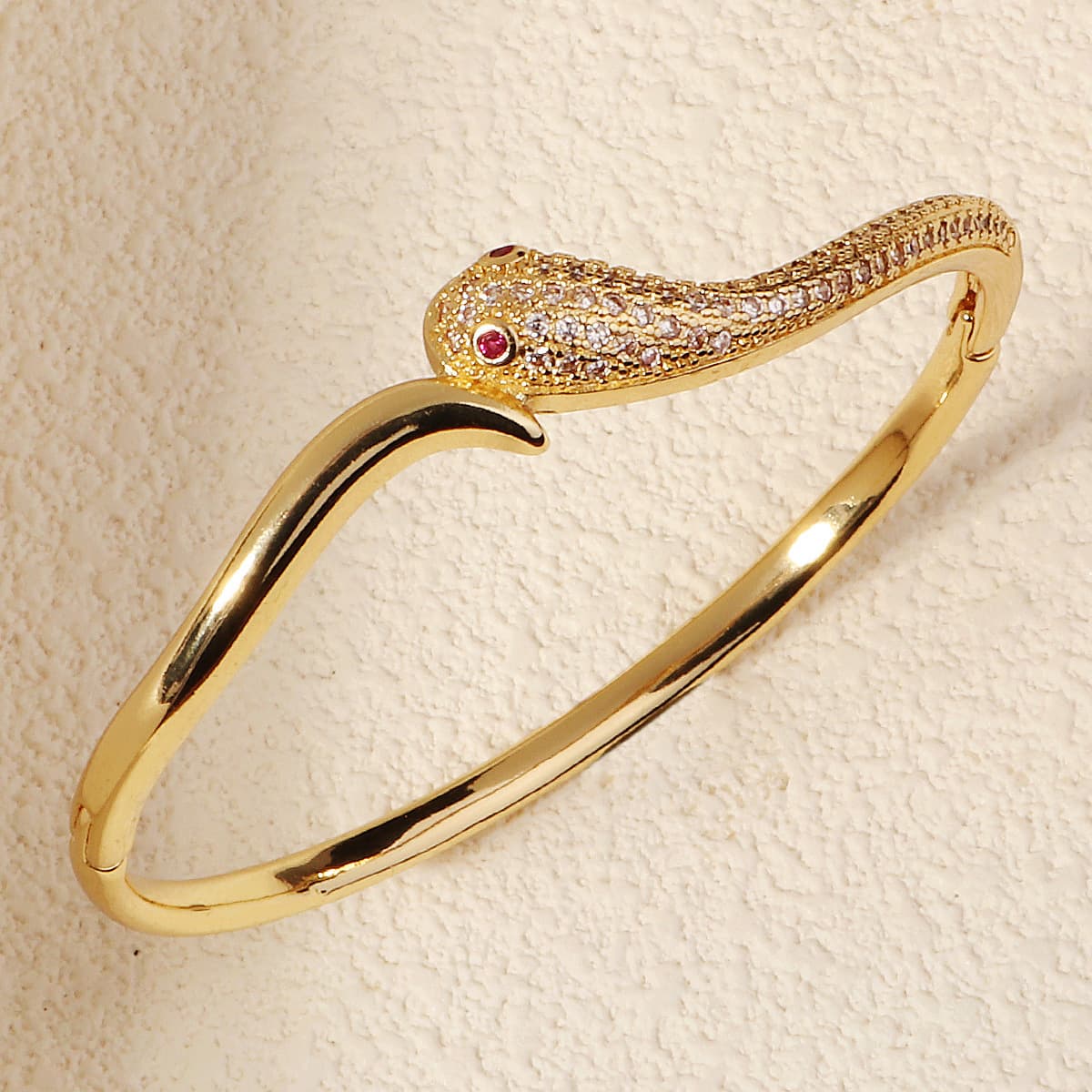 結婚式 アクセサリー クリスタル釘モチーフバングル