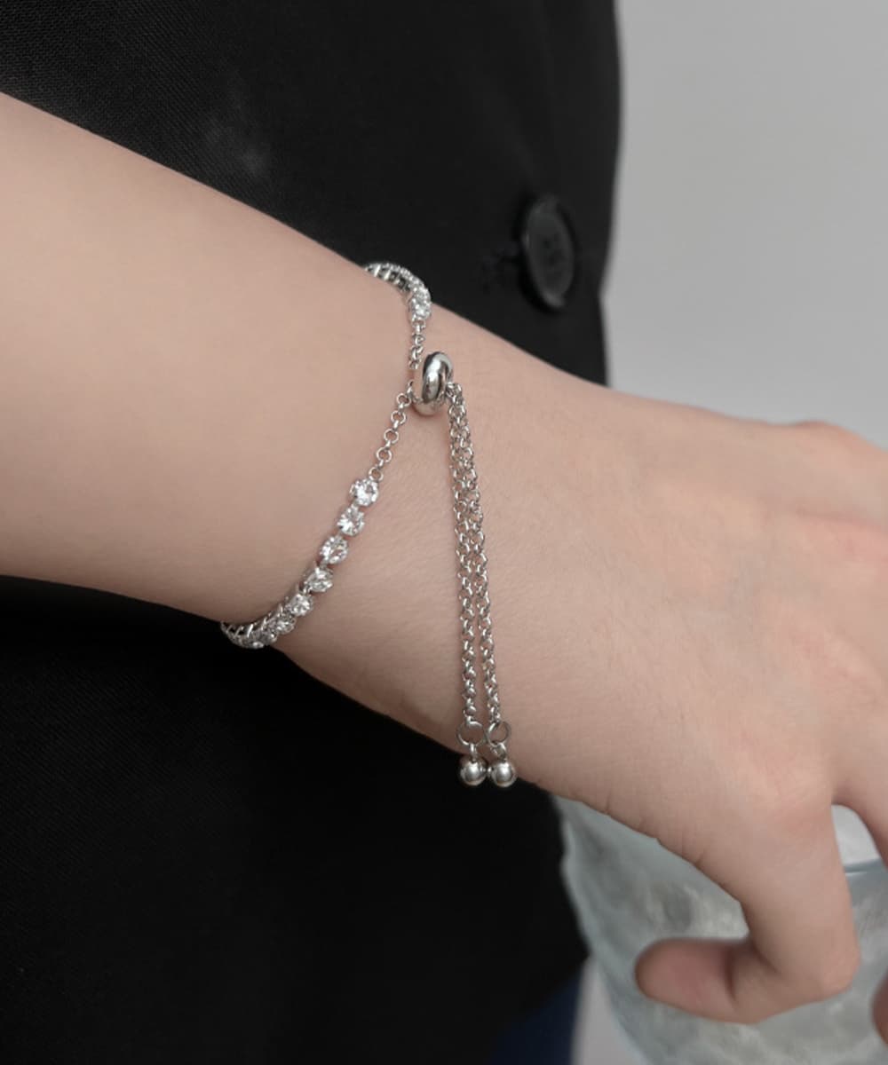 結婚式 アクセサリー 輝石ブレスレット韓国風調整可能バングル