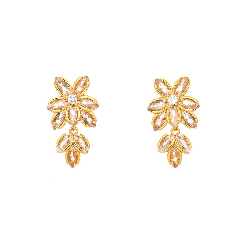 結婚式 アクセサリー 花びらきらめき ウェディングピアス