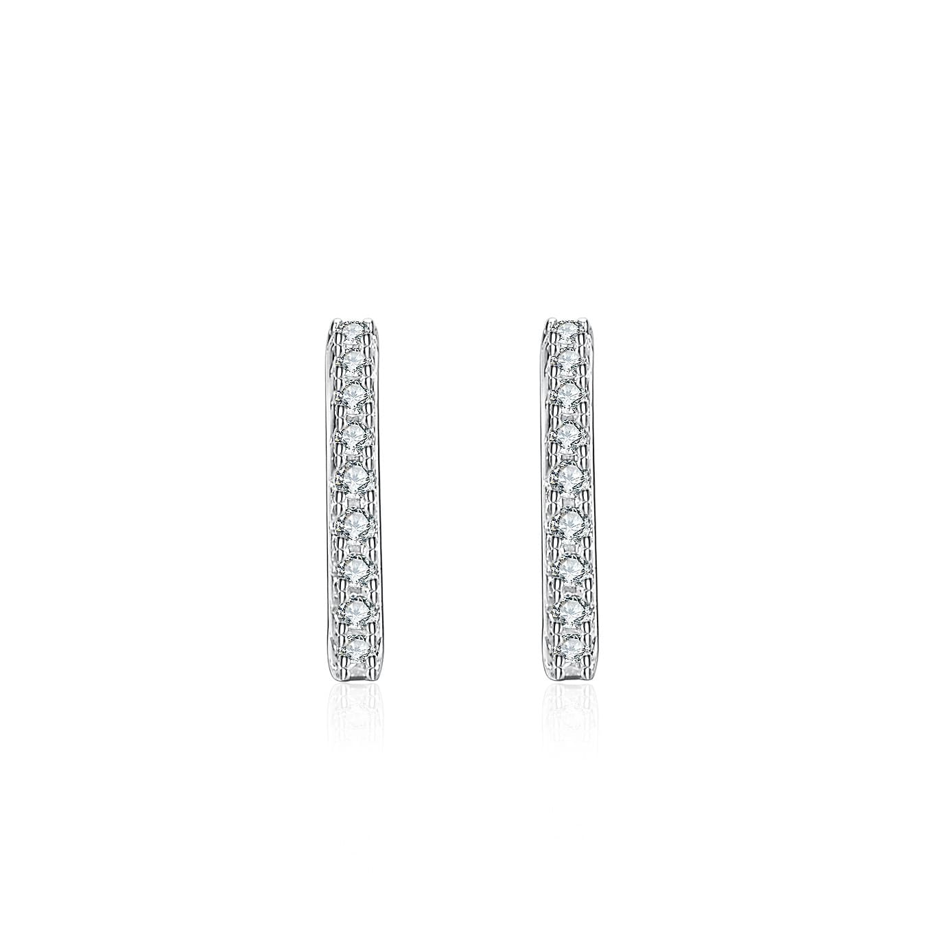 結婚式 アクセサリー 煌めきクリスタルフープ ピアス