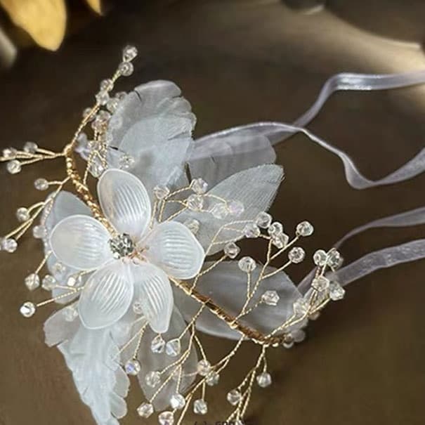 結婚式 アクセサリー フラワーチュールブレスレット