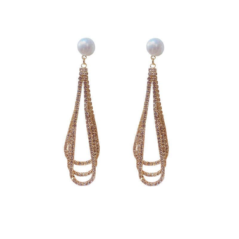結婚式 アクセサリー 真珠飾り シャンデリアピアス