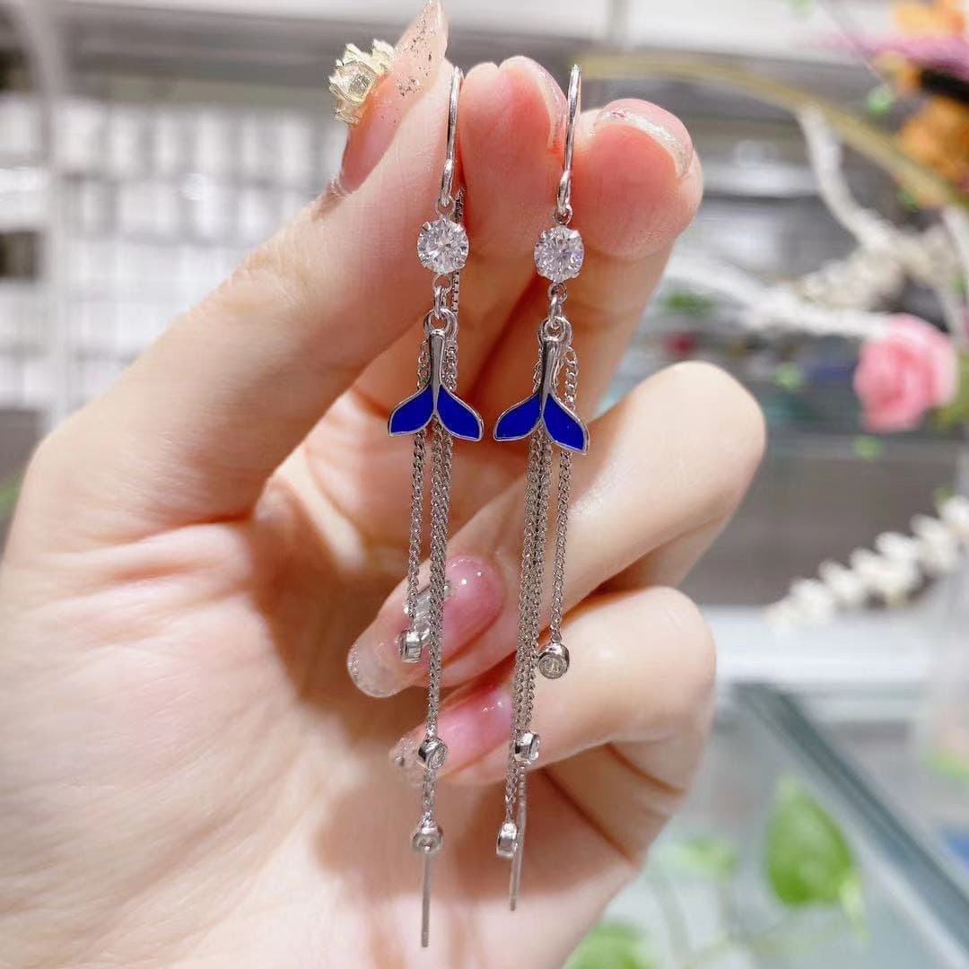 結婚式 アクセサリー 華やか蝶々ロングピアス