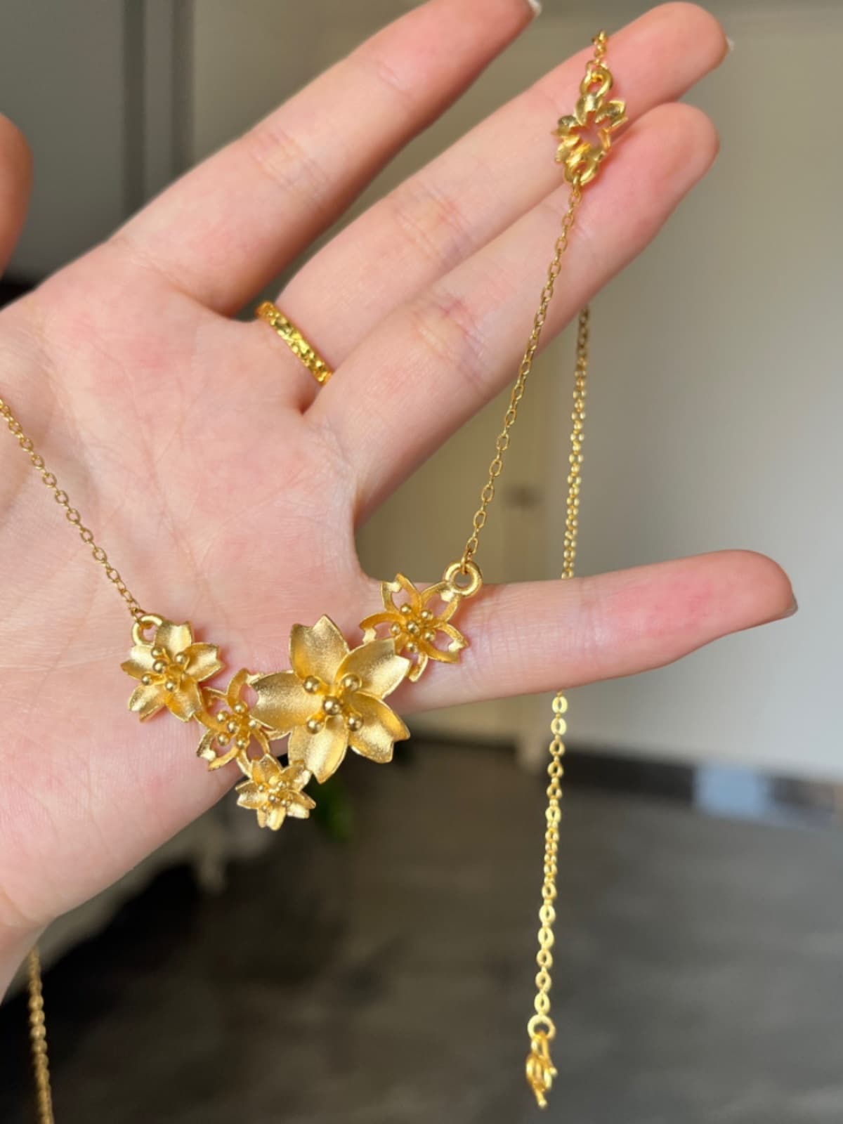 結婚式 アクセサリー 花束デザイン ウェディングネックレス
