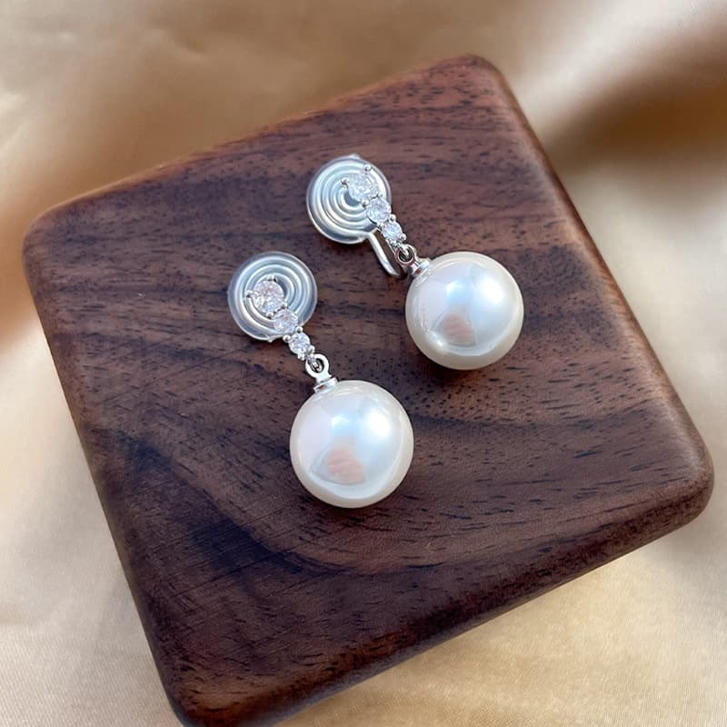 結婚式 アクセサリー クリスタルパール ウェディングピアス