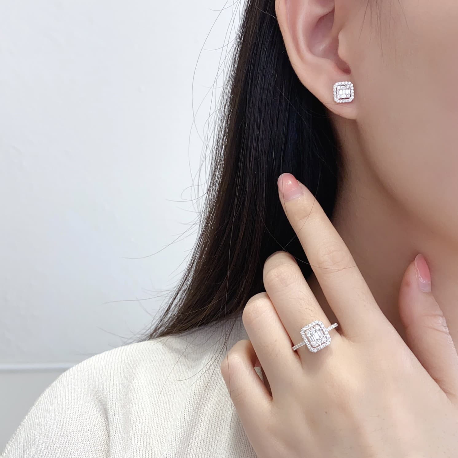 結婚式 アクセサリー 煌めきモザイクピアス