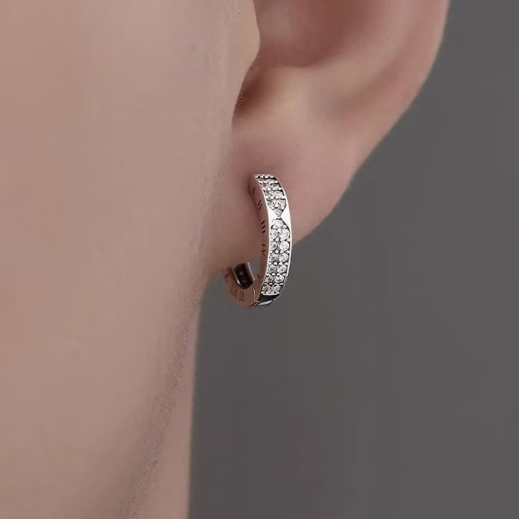 結婚式 アクセサリー シンプル フープ ピアス