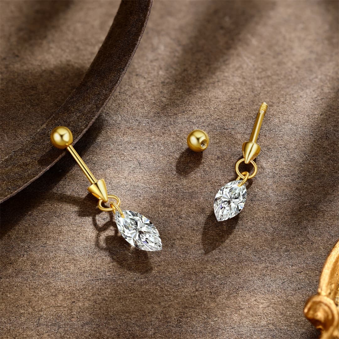 結婚式 アクセサリー ティアドロップ キュービック ピアス