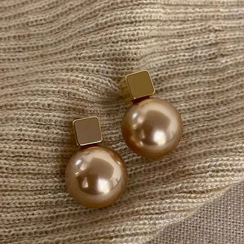 結婚式 アクセサリー 上品パールワンポイントピアス