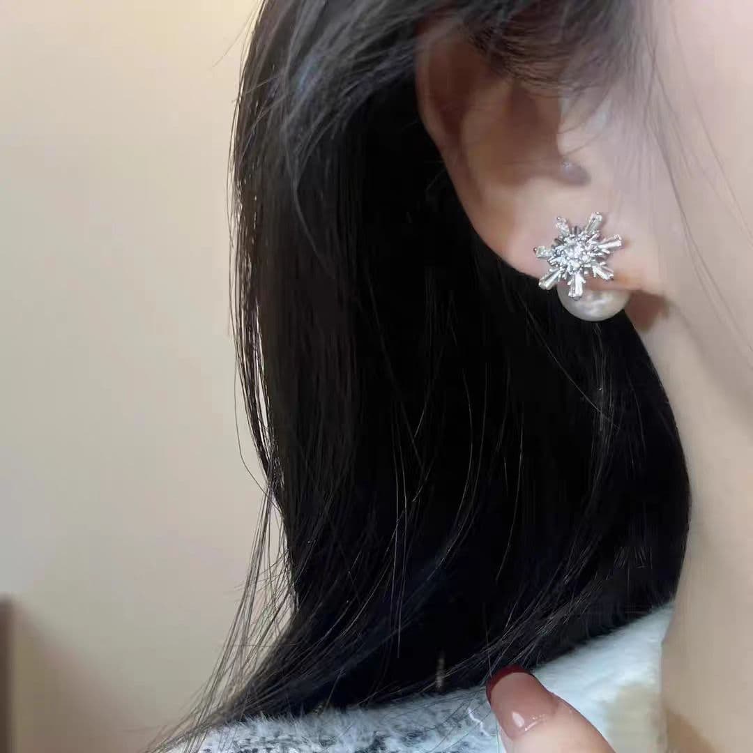 結婚式 アクセサリー 雪華真珠のブライダルピアス