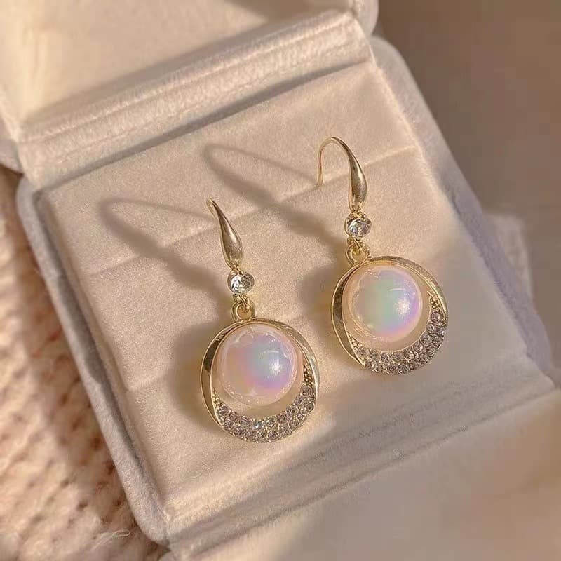 結婚式 アクセサリー 月光の雫 結晶ピアス