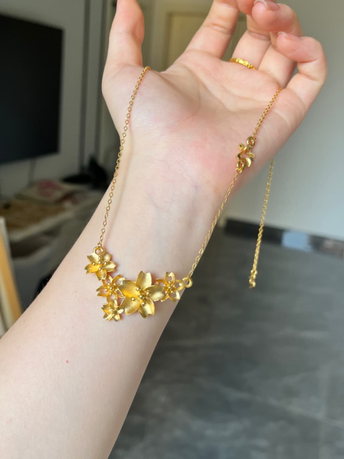 結婚式 アクセサリー 花束デザイン ウェディングネックレス