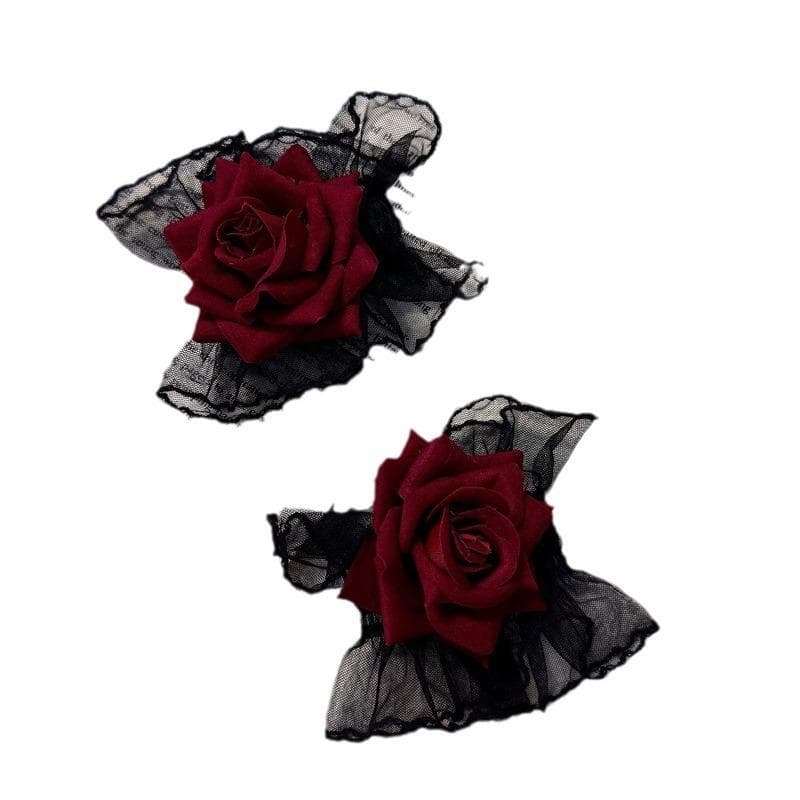 結婚式 アクセサリー 薔薇レースブレスレット