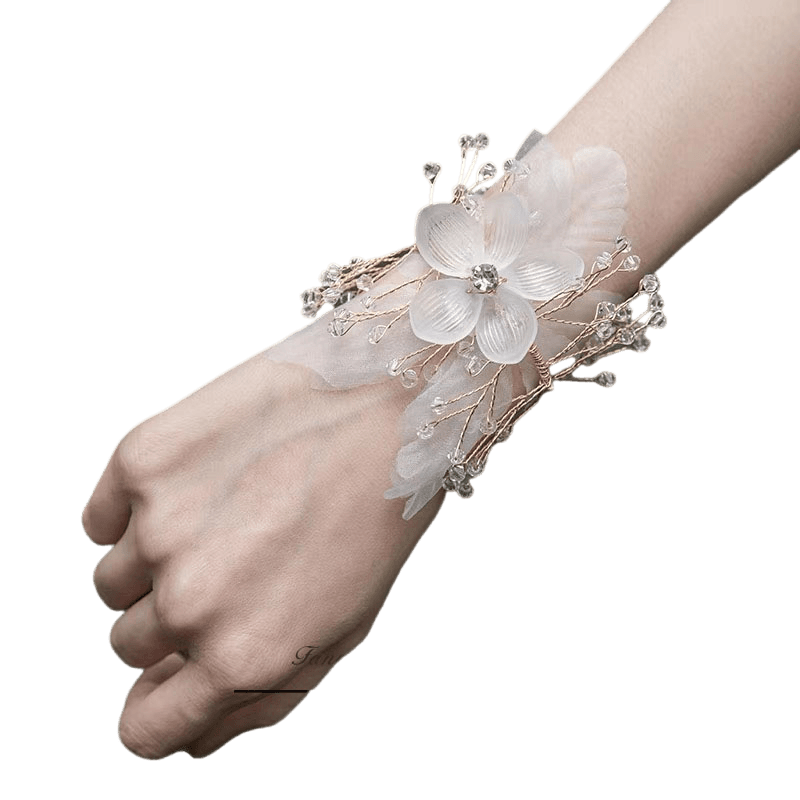 結婚式 アクセサリー フラワーチュールブレスレット