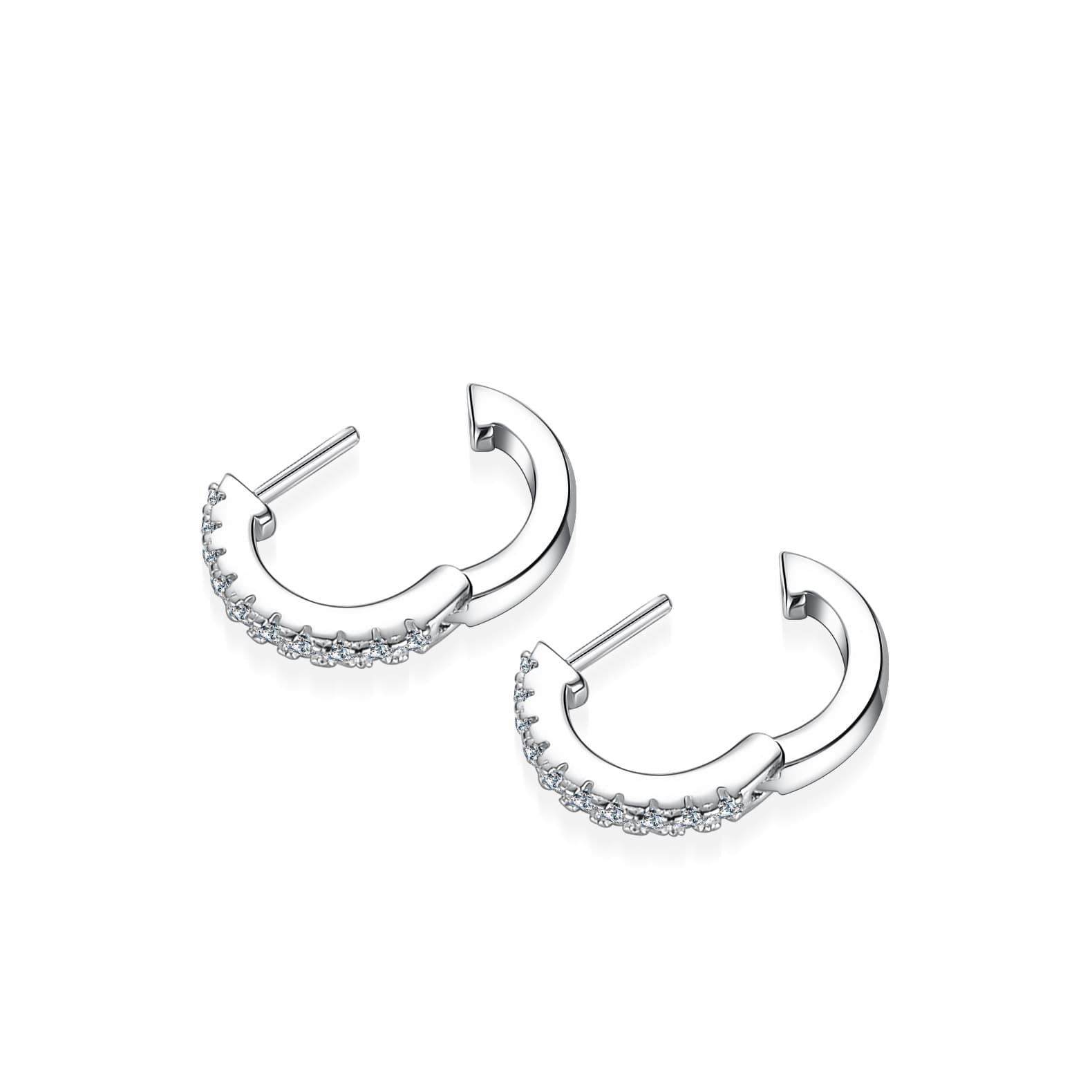 結婚式 アクセサリー 煌めきクリスタルフープ ピアス